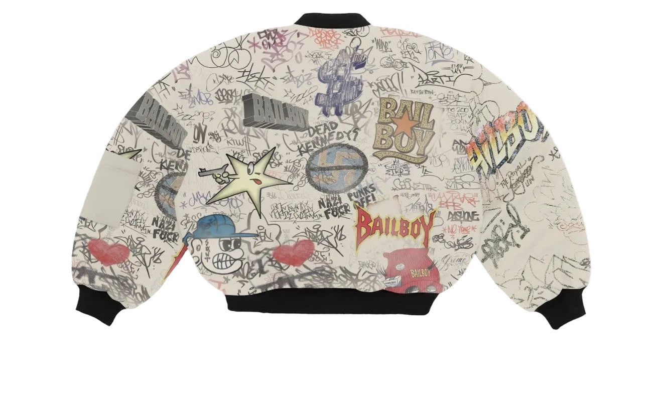 BAILBOY "GRAFFITI" BOMBER JACKET